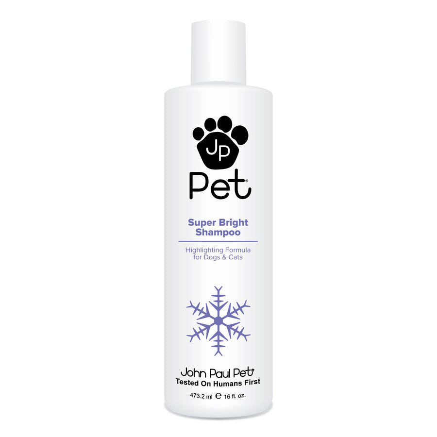 Super Bright Shampoo
Whitens and brightens light coats similar to a blonding shampoo for humans
Cleans thoroughly and rinses easily
Leaves coat sparkling, clean and shiny
Vegan
Perfect for the following breeds:
Samoyed | Maltese | Bichon Frise