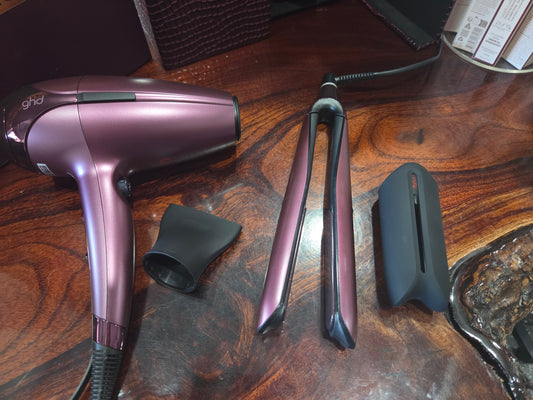 Ghd  deluxe set dryer & straightener limited edition cherry collection
